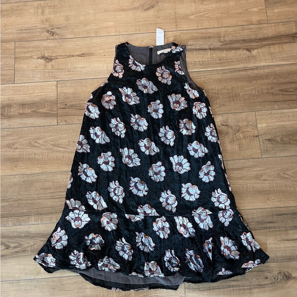 LOFT velvet floral dress